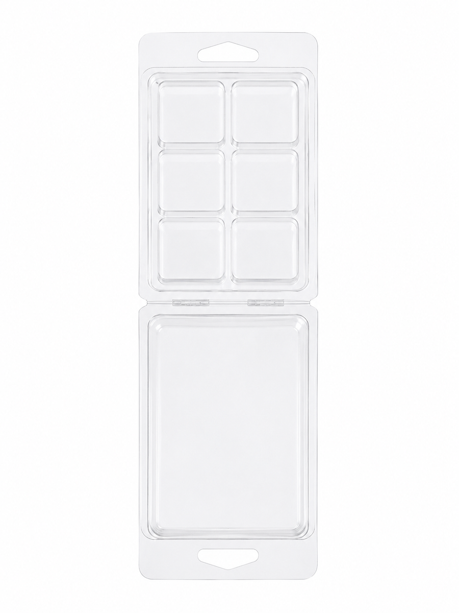 Clear 6-Cavity Wax Melt Clamshell (Bundle of 25)